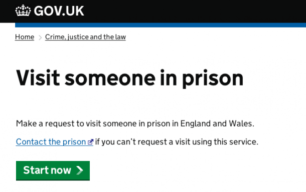 preston prison visits booking online